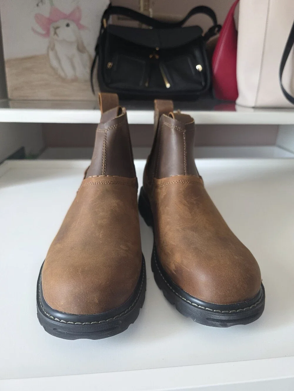 Men's Brown Chelsea Work Boots